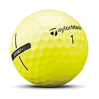 TaylorMade DISTANCE+ Golf Balls - Yellow
