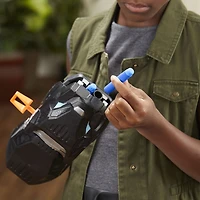 Marvel Black Panther, Gant de frappe Vibranium Nerf avec 3 fléchettes Nerf, jouet de super-héros