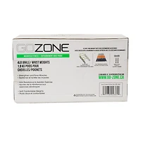 Poids pour chevilles/poignets GoZone – Gris/noir Alourdi avec du sable