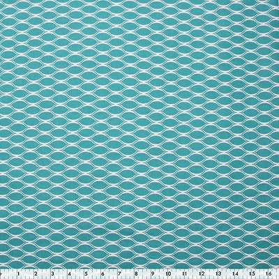 Fabric Creations Blue Honeycomb Canvas Pre-Cut Fabric - 42" x 72" / 1.1 m x 1.8 m