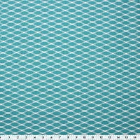 Fabric Creations Blue Honeycomb Canvas Pre-Cut Fabric - 42" x 72" / 1.1 m x 1.8 m