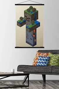 Minecraft - Zombie Swamp Wall Poster, 14.725" x 22.375" Framed
