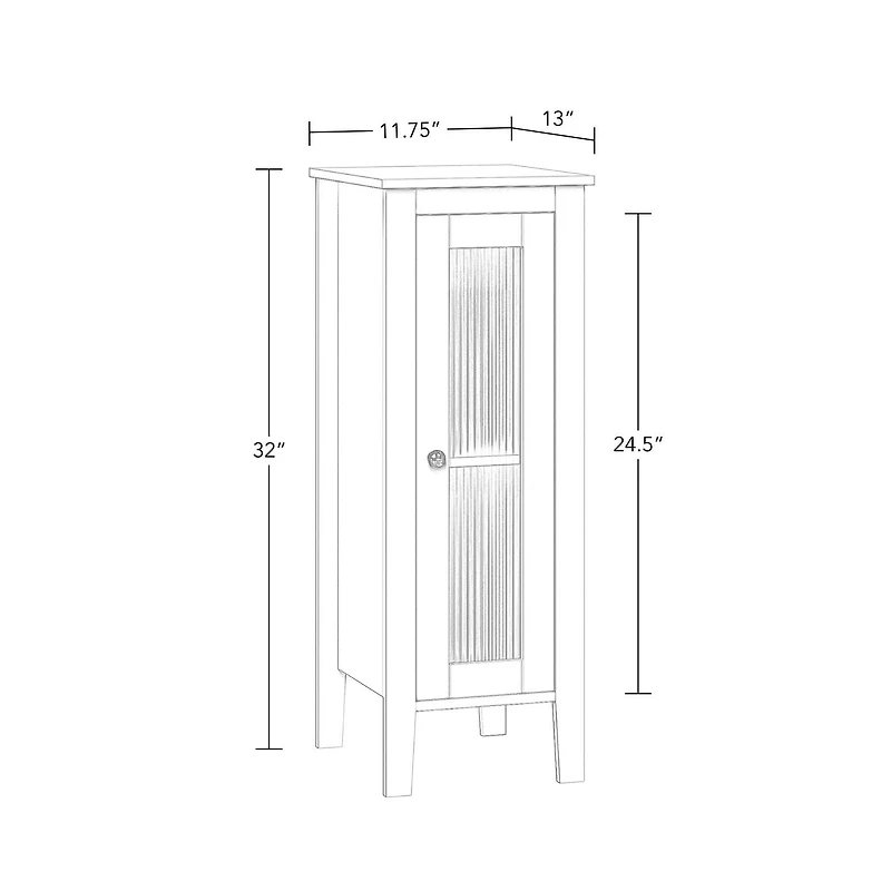 RiverRidge® Home Prescott Single Door Floor Cabinet - White