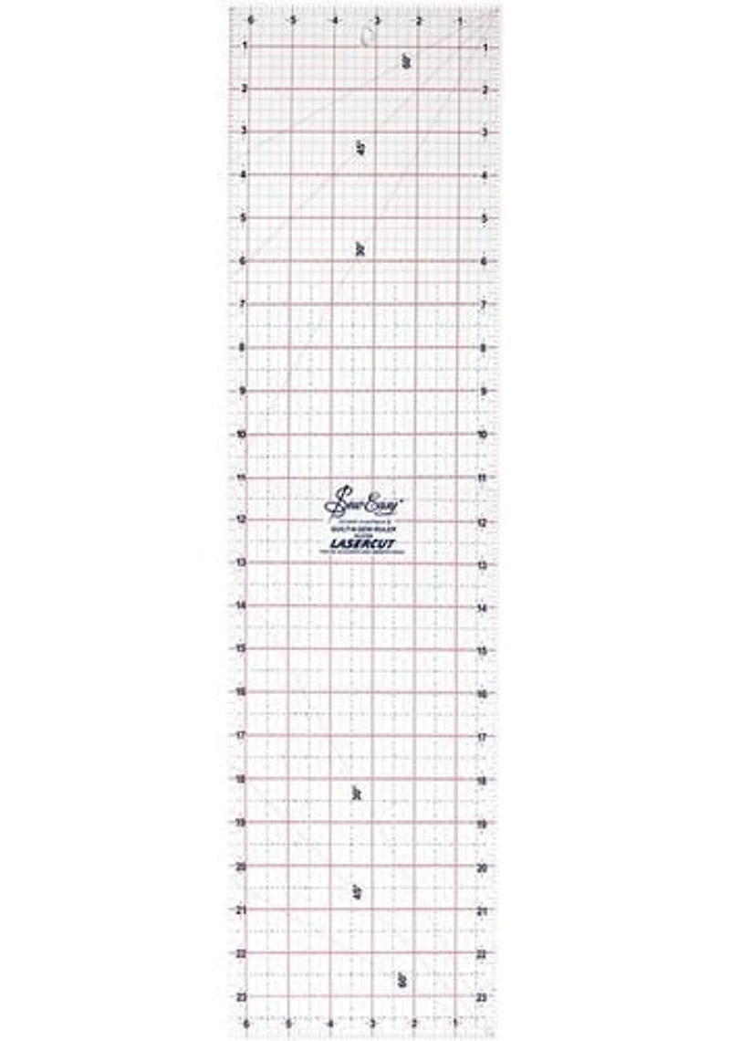 SEW EASY Quilting Ruler, 24" x 6½" (61 x 16.5 cm) for Rotary Cutting