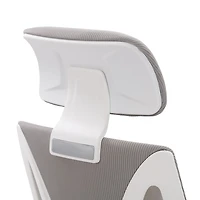 Chaise de bureau ergonomique à dossier haut en maille réglable en hauteur pour adulte avec appui-tête Ashton de CorLiving