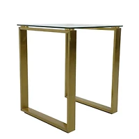 Table d'appoint Gen de couleur dorée