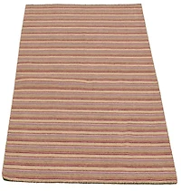 ECARPETGALLERY 5'0" x 7'0" Flat-weaves & Kilims Manhattan Hand Made Area Rug for Living Room, Dining Room and Bedroom in Ivory