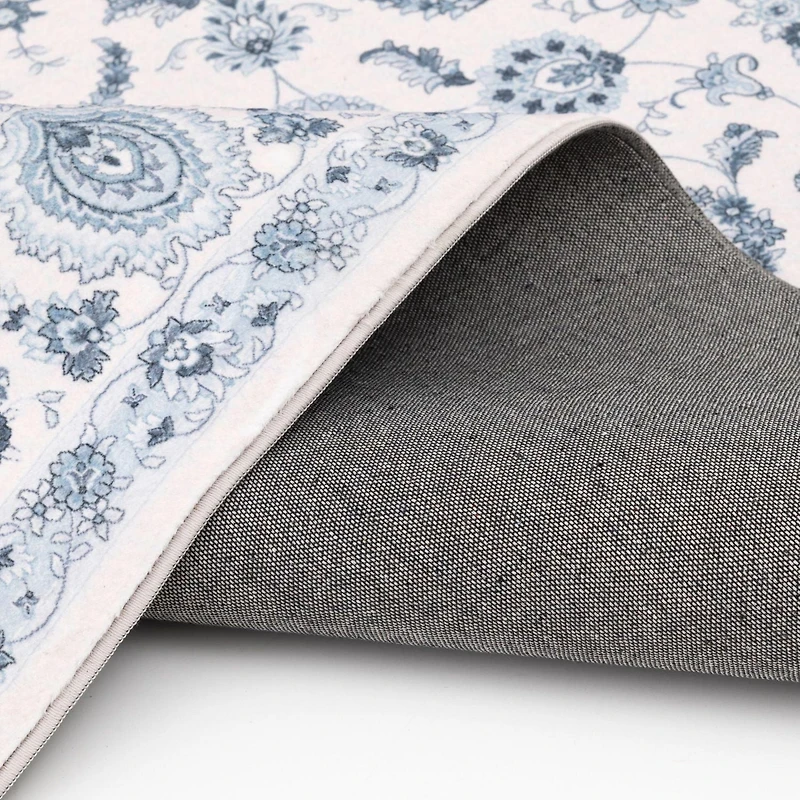 Tapis tissé gris et ivoire Banburry