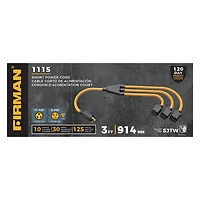 FIRMAN Cordon d’alimentation extérieur de 3 pieds (0,9 m)