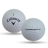 Mulligan - 24 balles de golf récupérées Callaway Chrome Soft x 5A, Blanc
