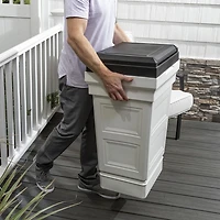 Step2 Atherton Patio Garbage Container (Classic White)