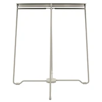 Mainstays Steel Outdoor Tray Top Side Table, White