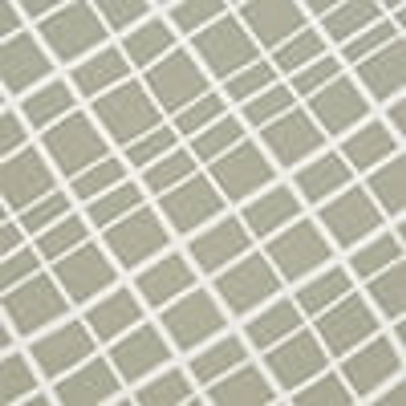 Ensemble de housse de couette 3 pièces Quadrillage abstrait vert HOMETRENDS, très grand 100 % coton