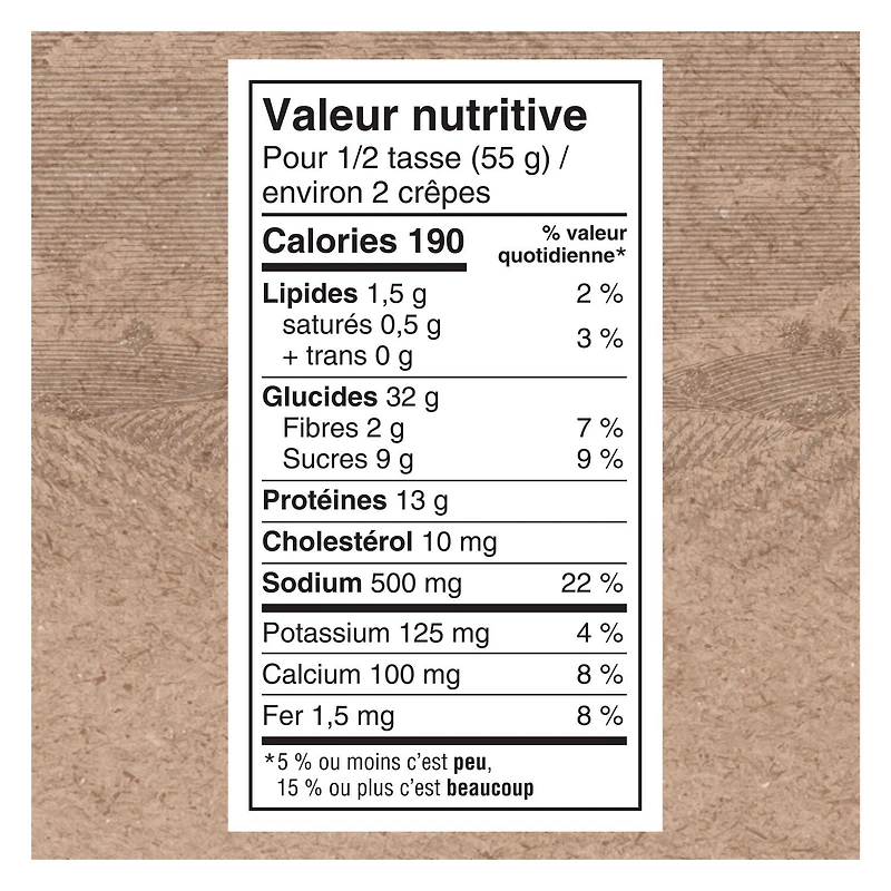 Quaker Babeurre protéine mélange à crêpes