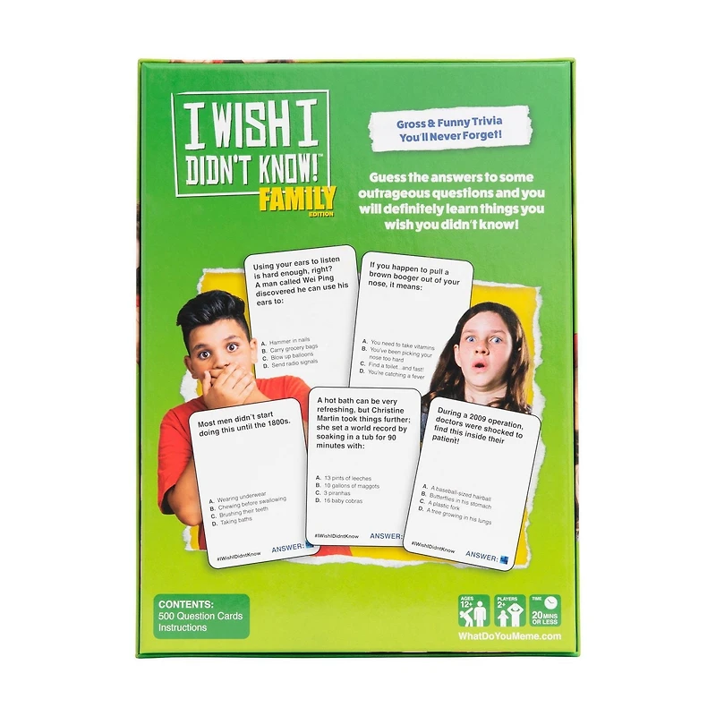 I Wish I Didn't Know! Family Edition by What Do You Meme?