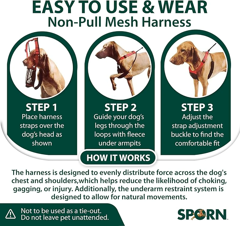 Harnais Pour Chien Sporn De Petite Taille Sans Traction, Harnais Pour Chien En Maille Rouge, Harnais Pour Chien Anti-traction En Nylon Durable, Harnais Pour Chien Respirant Et Facile À Utiliser 1 Petit Harnais