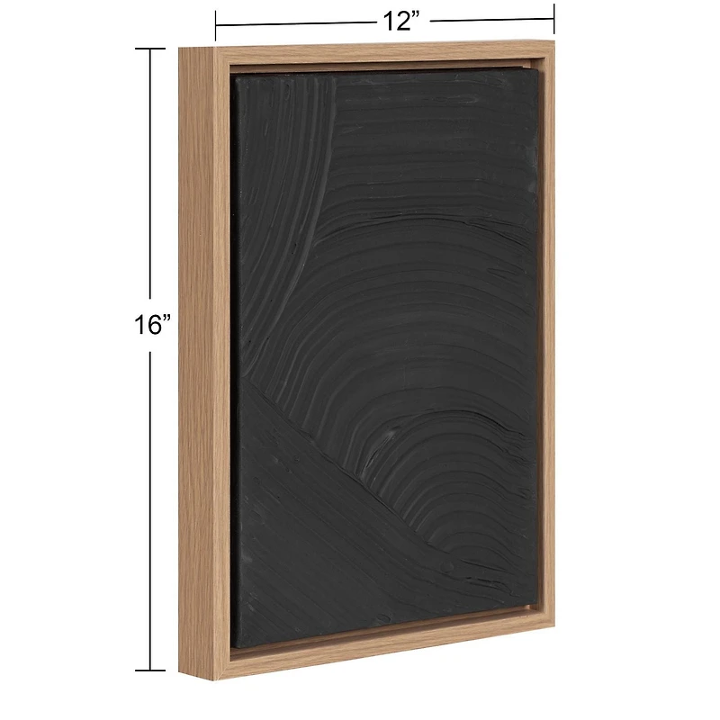 hometrends Heavy Texture Design 2 Framed Canvas Art