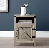 END TABLE-RUSTIC OAK, END TABLE