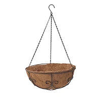 HOME TRENDS 14 IN COCO HANGING BASKET, 14 IN COCO BASKET