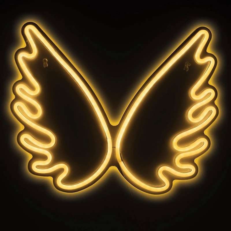 Merkury Innovations Enseigne murale au néon LED ailes 15,75" Enseigne murale néon LED Wing