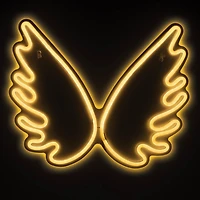 Merkury Innovations Enseigne murale au néon LED ailes 15,75" Enseigne murale néon LED Wing
