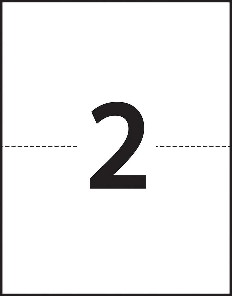 Avery Waterproof Labels, 5½" x 8½", for Laser Printers - 35526