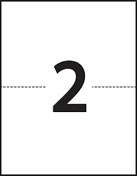 Avery Waterproof Labels, 5½" x 8½", for Laser Printers - 35526