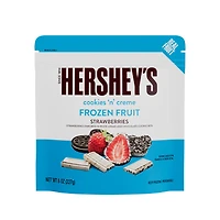 Hershey's Strawberries in Cookies ‘N’ Creme, 8 oz (Frozen), StbryWhteChoCkieCrmb