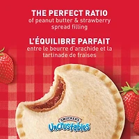 Smucker's Uncrustables Peanut Butter and Strawberry Spread Sandwich, Frozen, Pack of 10, 58g, SM 58G UNCR PB STW SW 10PK 6CT