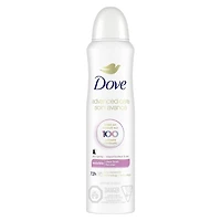 Antisudorifique en Vaporisateur à Sec Dove Soin Avancé Parfum Fini Clair, 107g Antisudorifique