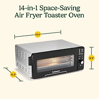 Cuisinart Four grille-pain 14 en 1 peu encombrant avec 9 fonctions de cuisson et 5 préréglages de friture à air