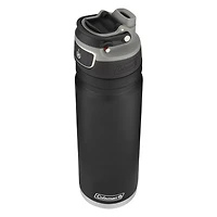 Coleman FreeFlow AUTOSEAL Stainless Steel Water Bottle, 24 oz (709 ml), Black, BPA-Free