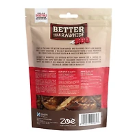 Gâteries Zoë Better Than Rawhide BBQ, arôme de bœuf, paquet de 4 160g / paq a 4