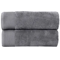 Ensemble de 2 serviettes de bain en coton à torsion zéro 600 GSM Camelot