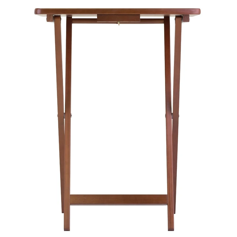 Winsome Alex 5-PC Snack Table Set in Walnut finish