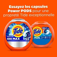 Détergent à lessive Tide PODS, détachant, éliminateur d’odeurs et protège-couleur 3 en de savon à lessive concentré, parfum Original