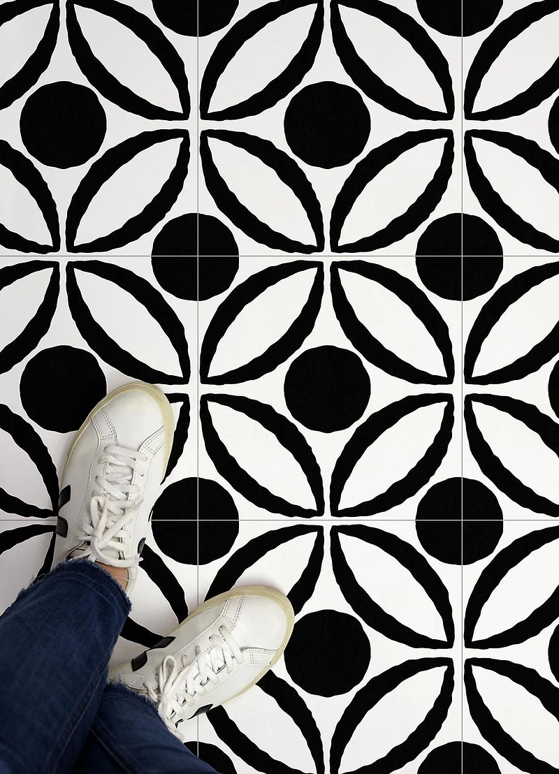 FloorPops Ensemble de 20 carreaux de sol Tory Peel & Stick