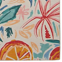 Tapis d'extérieur lavable Pensacola ivoire & orange 7 pi x 9 pi