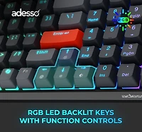 Clavier mécanique compact RGB Multi-OS Adesso EasyTouch 1200 avec CoPilot AI