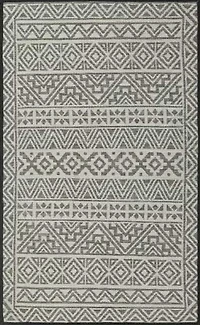 Tapis réversible d'intérieur et d'extérieur gris antidérapant de Home Décor Inc., 68 x 114 cm