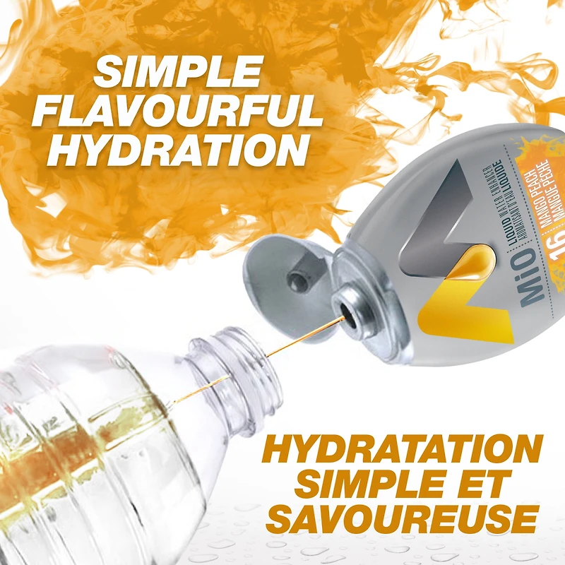 mio Mango Peach Liquid Water Enhancer, 48 mL Bottle, MIO MANGO PEACH 48ML