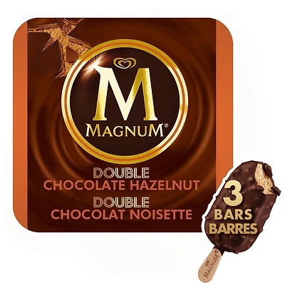 Crème glacée Magnum® Double chocolat noisette 3x90mL
