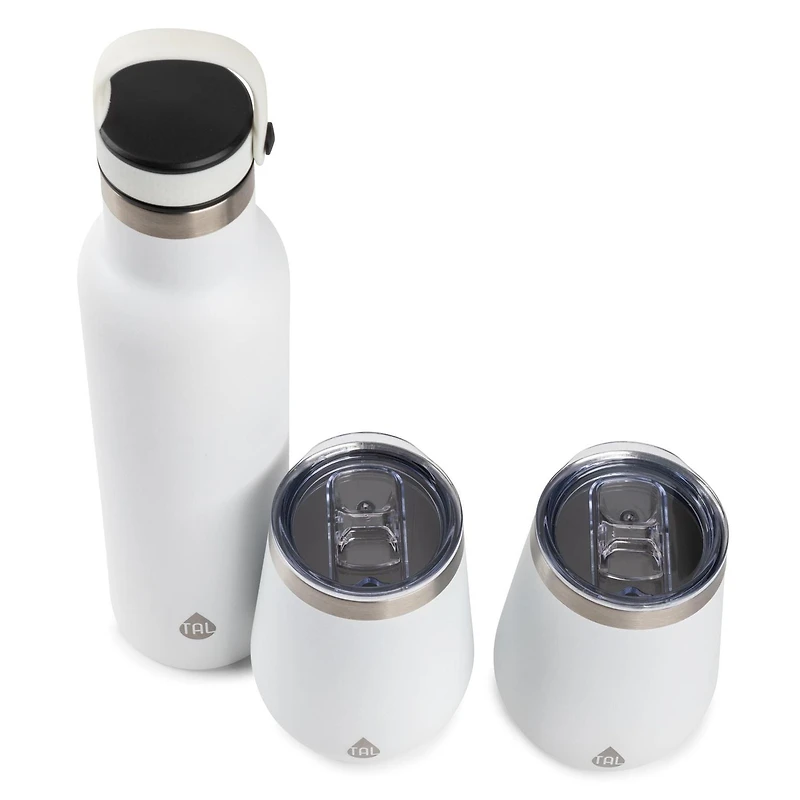 TAL Acier Inoxydable Isole a Double Paroi Merlot & Golebets, Ensemble De 3