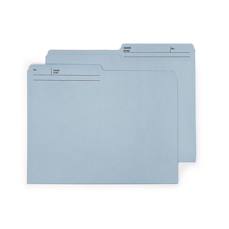 Chemises à Dossiers Continental Format Lettre, Couleur Sarcelle, 12 unités