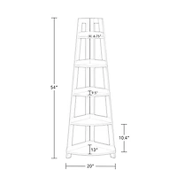 RiverRidge® Home 54-inch H x 20-inch W x 14.5-inch D Kids Ladder Corner Shelf