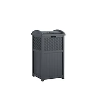 Suncast - Wicker Trash Hideaway - Cyberespace