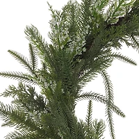 Temps de vacances PL 20 en plastique verdure glacée couronne décor à la maison