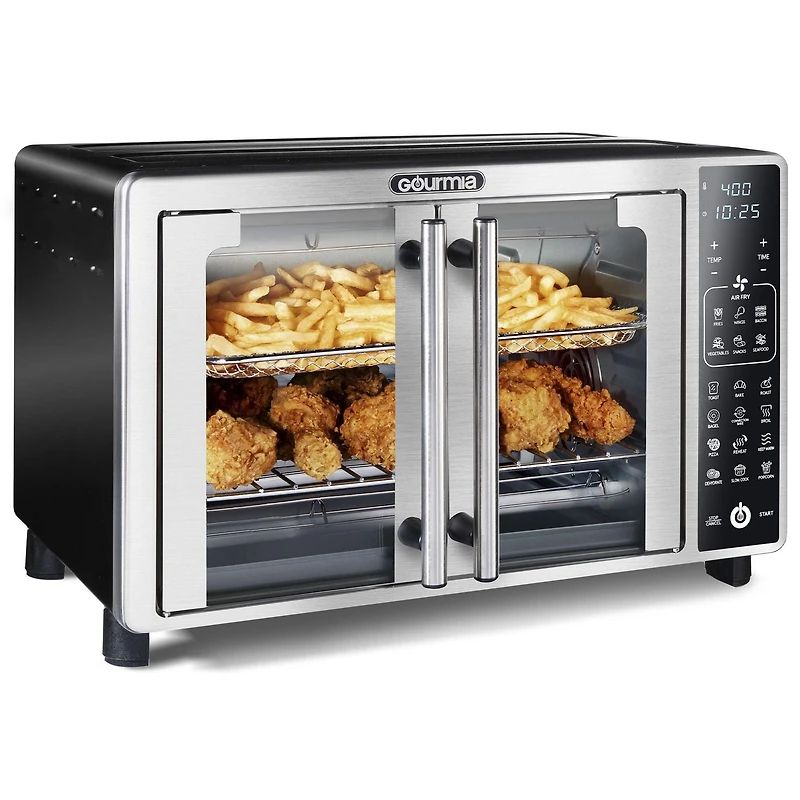 Four grille-pain numérique à friture à air chaud Gourmia avec porte double, GTF7465
