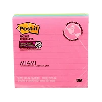 Feuillets super collants Post-it(MD) WM675-3SSMIA-C, Miami Feuillets SC Post-it®, Miami