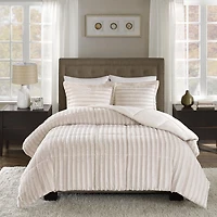 Home Essence York Faux Fur Comforter Set
